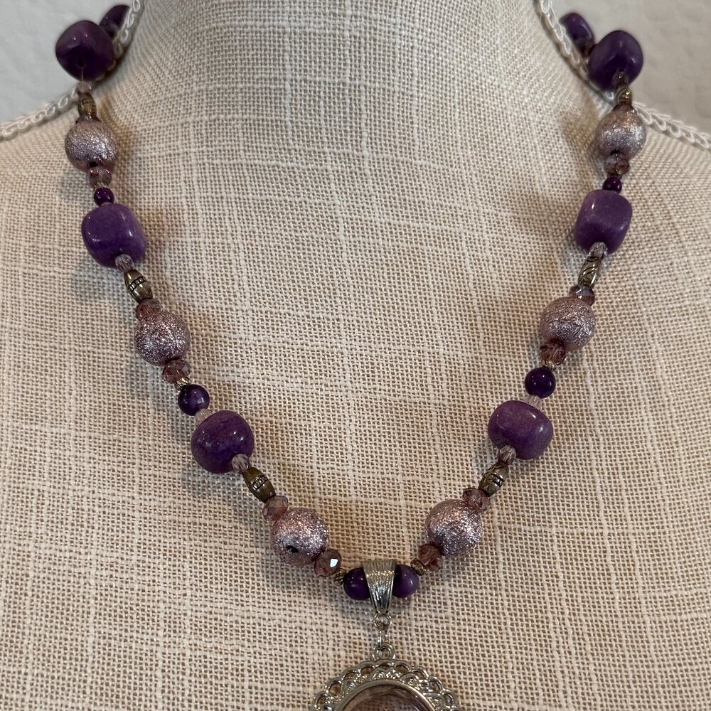 Purple Lepodite Stone & Mixed Material Statement … - image 7